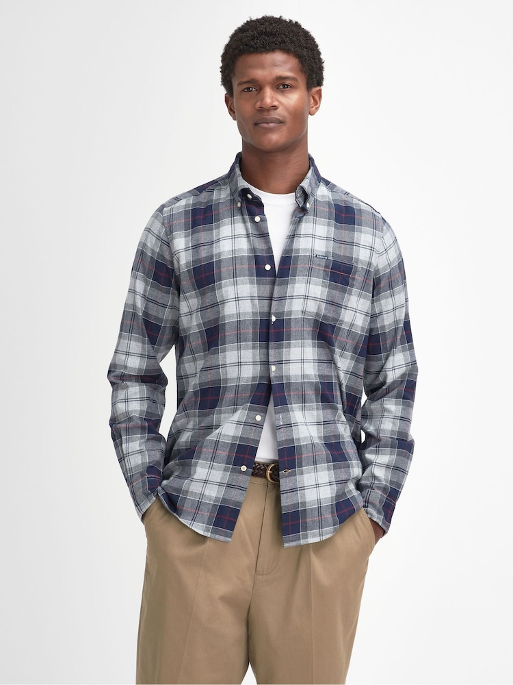 Barbour® Blue Fortrose TF 100% Cotton Shirt - Image 1 of 5