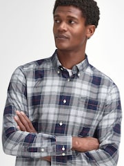 Barbour® Blue Fortrose TF 100% Cotton Shirt - Image 3 of 5