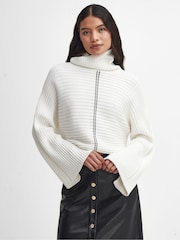Barbour® International Serova Knit 100% Cotton Jumper - Image 1 of 6