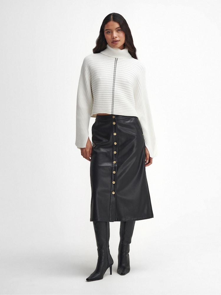 Barbour® International Serova Knit 100% Cotton Jumper - Image 3 of 6