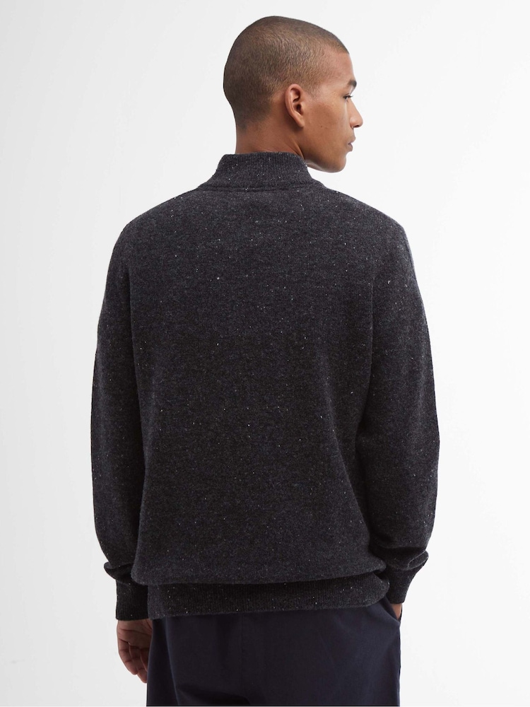 Barbour® Black Tainsbury Half Zip Jumper - Image 2 of 5