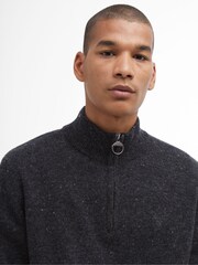 Barbour® Black Tainsbury Half Zip Jumper - Image 4 of 5