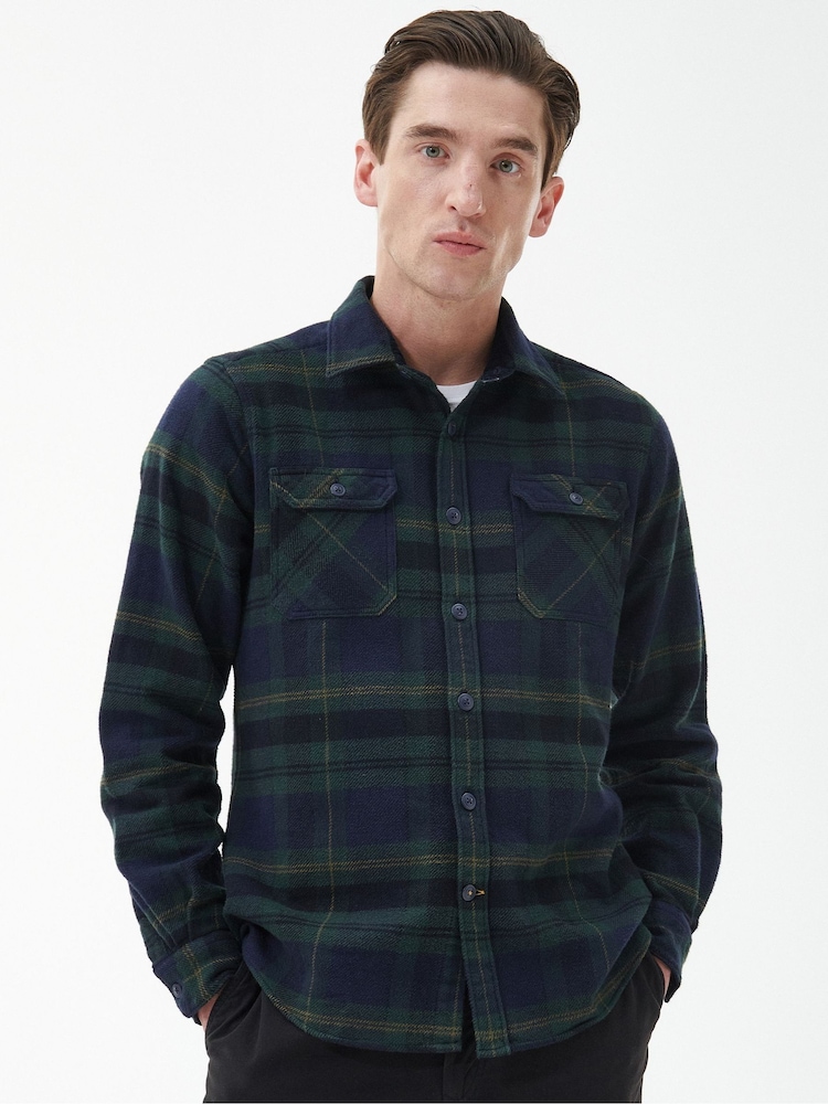 Barbour® Blue Snowcap TF 100% Cotton Shirt - Image 1 of 6