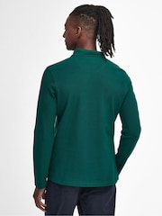 Barbour® Green Original Long Sleeves 100% Cotton Polo Shirt - Image 2 of 5