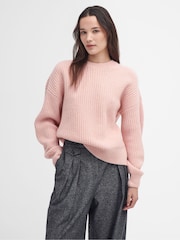 Barbour® Pink Scarlett Knit Jumper - Image 1 of 6