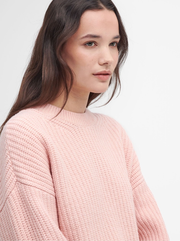 Barbour® Pink Scarlett Knit Jumper - Image 4 of 6