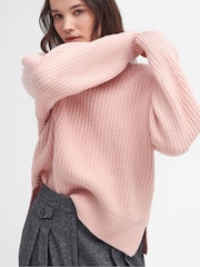 Barbour® Pink Scarlett Knit Jumper - Image 5 of 6