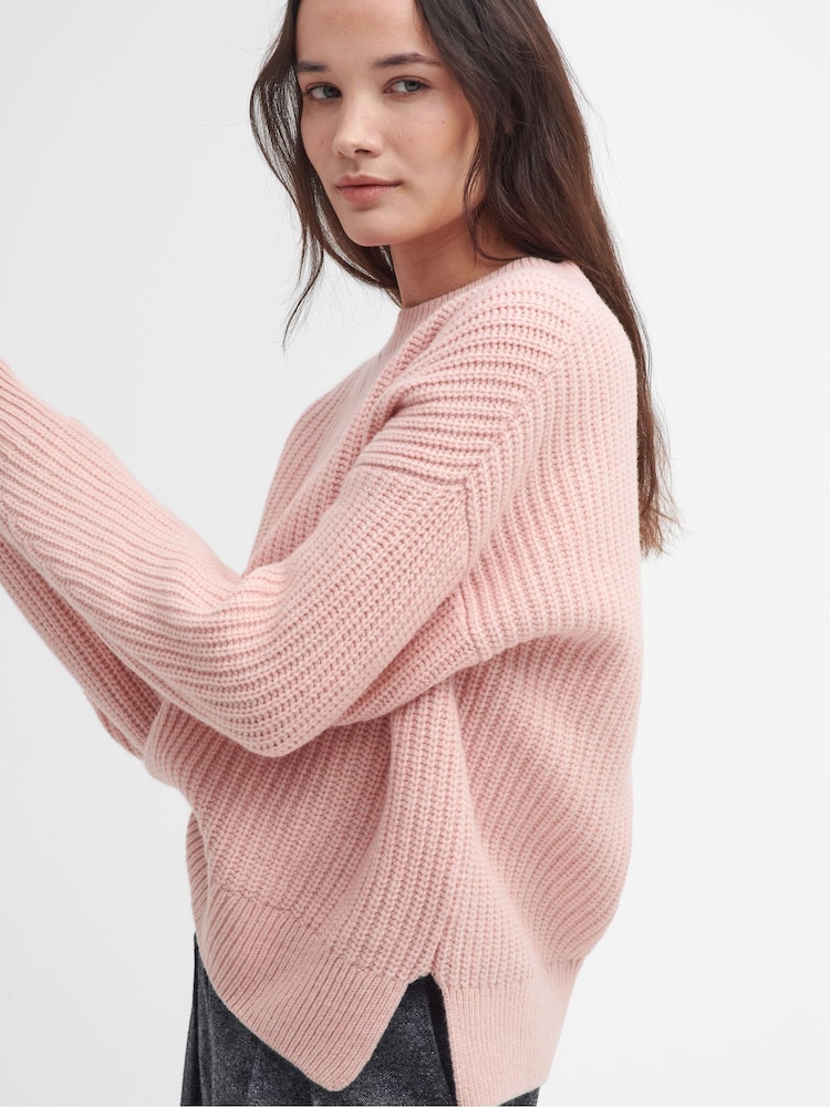 Barbour® Pink Scarlett Knit Jumper - Image 6 of 6