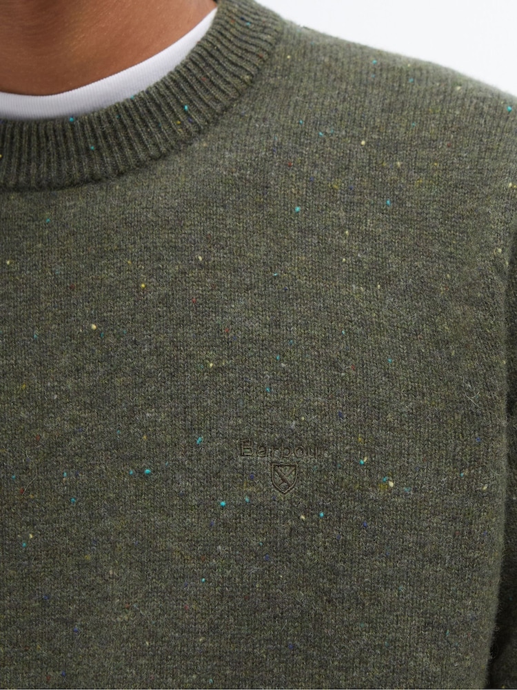 Barbour® Green Tainsbury Crew Jumper - Image 5 of 5 Barbour® Green Tainsbury Crew Jumper - Image 5 of 5