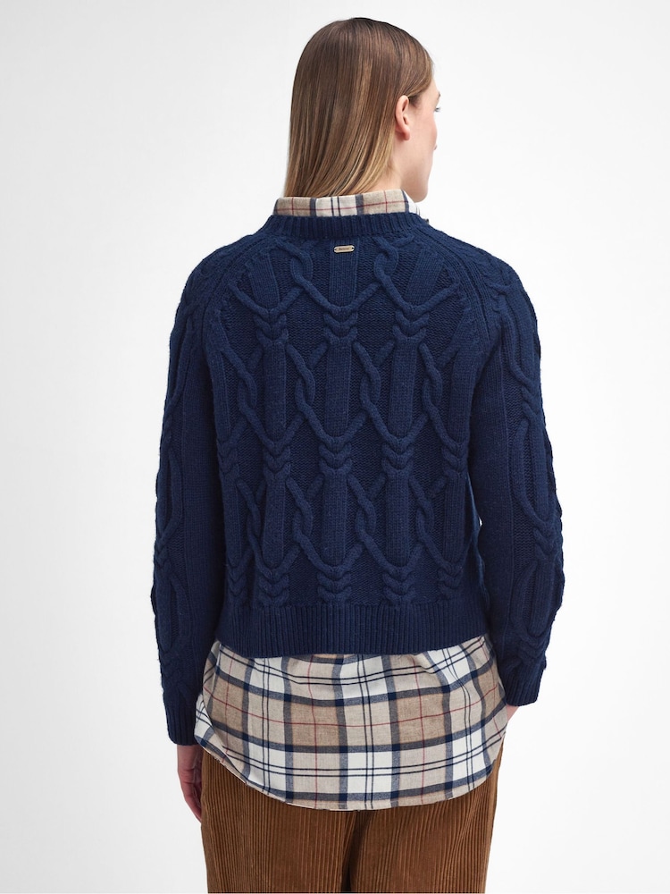Barbour® Blue Elisha Knit Jumper - Image 2 of 5