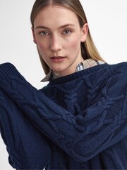 Barbour® Blue Elisha Knit Jumper - Image 4 of 5