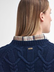 Barbour® Blue Elisha Knit Jumper - Image 5 of 5