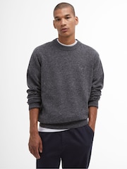 Barbour® Grey Tainsbury Crew Jumper - Image 1 of 5