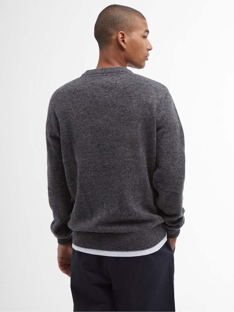 Barbour® Grey Tainsbury Crew Jumper - Image 2 of 5