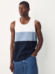 Blue Colour Block Vest - Image 1 of 3