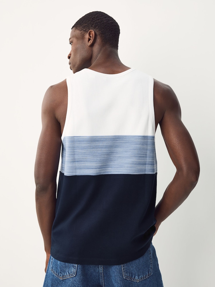 Blue Colour Block Vest - Image 2 of 3