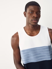 Blue Colour Block Vest - Image 4 of 7
