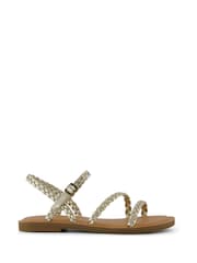 TOMS Gold Kira Sandals - Image 1 of 5