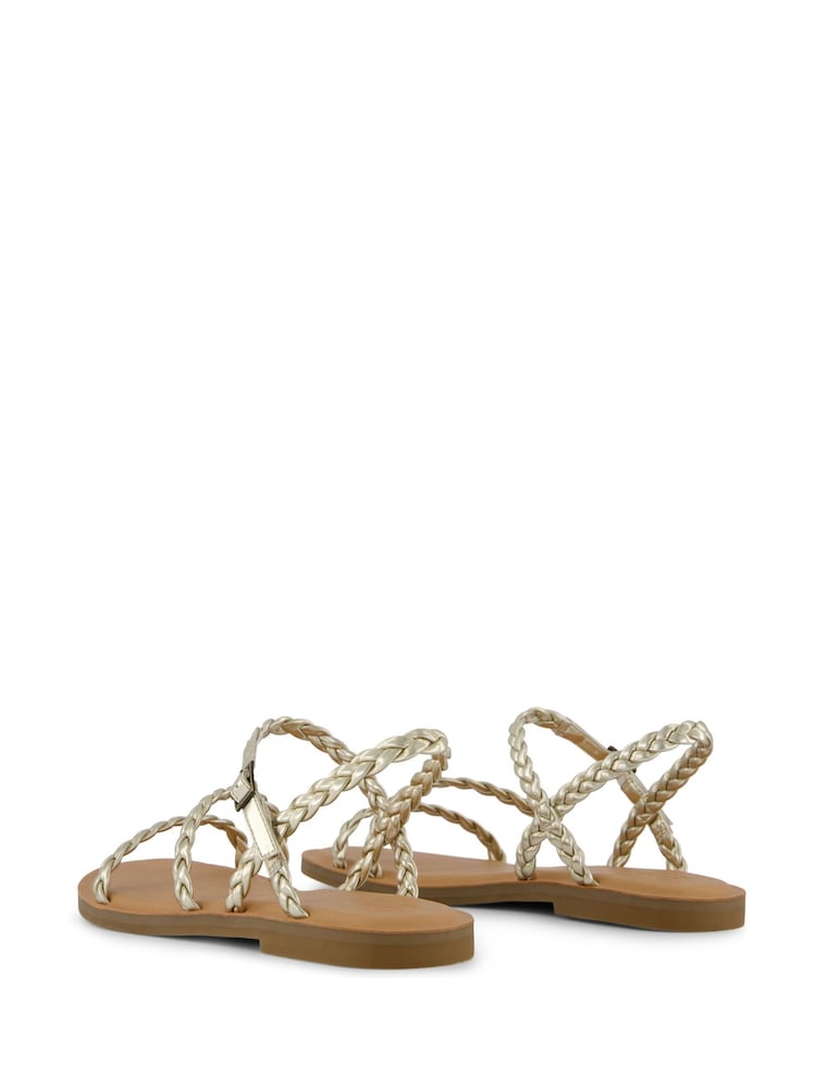 TOMS Gold Kira Sandals - Image 2 of 5