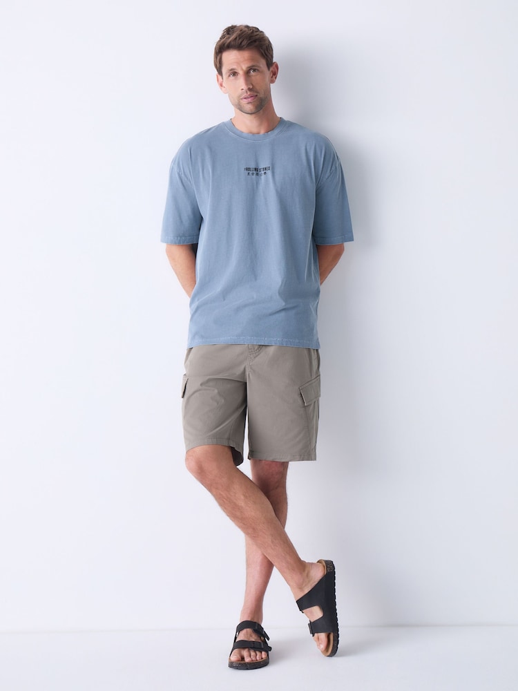 Blue Rolling Stones Regular Fit Band Graphic Print T-Shirt - Image 2 of 9 Blue Rolling Stones Regular Fit Band Graphic Print T-Shirt - Image 2 of 9