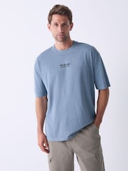 Rolling Stones azuis - Ajuste regular - Camiseta com estampa gráfica de banda - Imagem 3 de 9