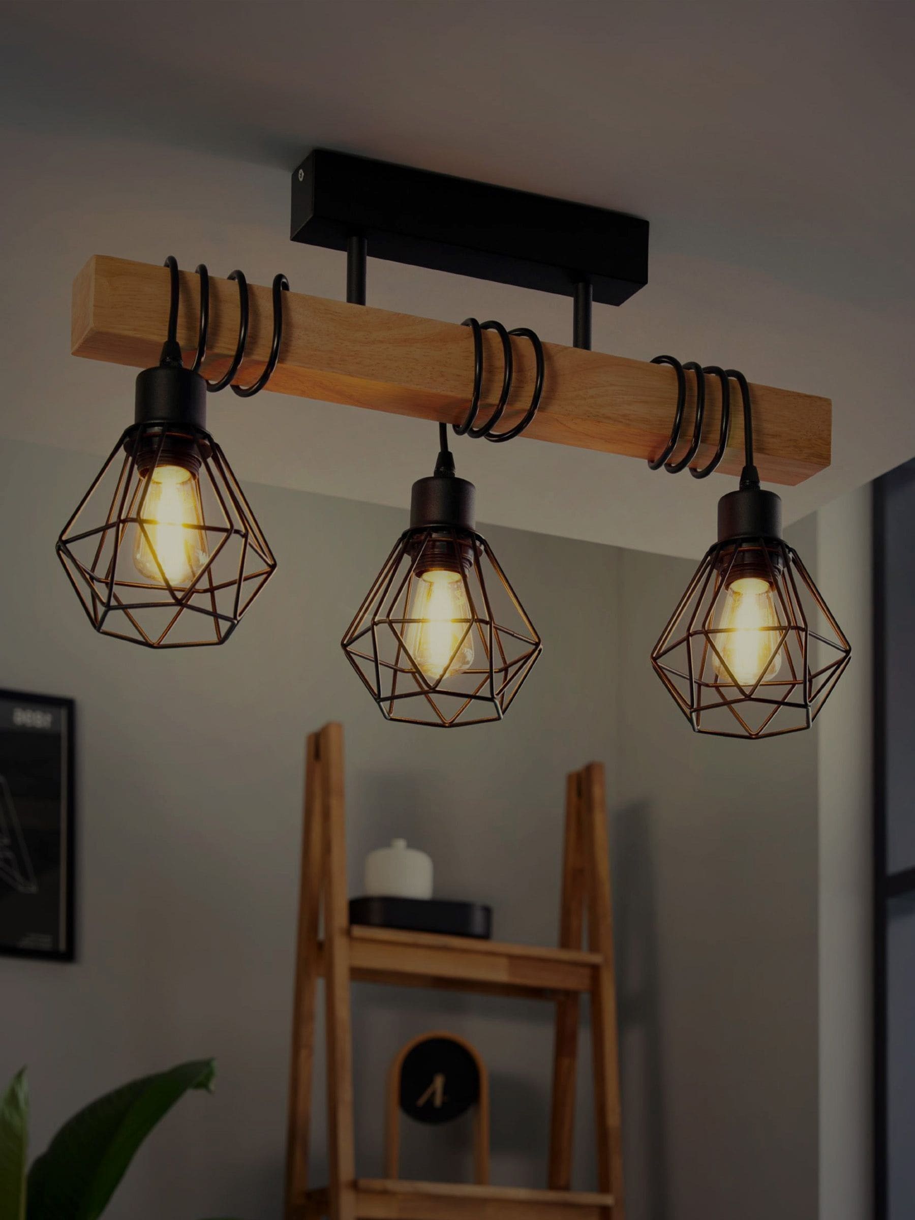 Buy Eglo Black Townshend 5 Caged Ceiling Light from the Next UK online shop