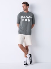 Grey Guns N' Roses Relaxed Fit Band Graphic Print T-Shirt - Image 2 of 8