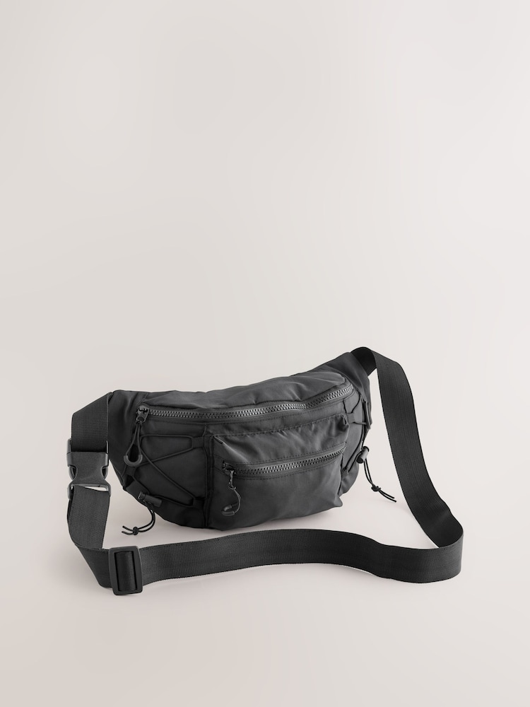 Black Crossbody Bum Bag - Image 2 of 6