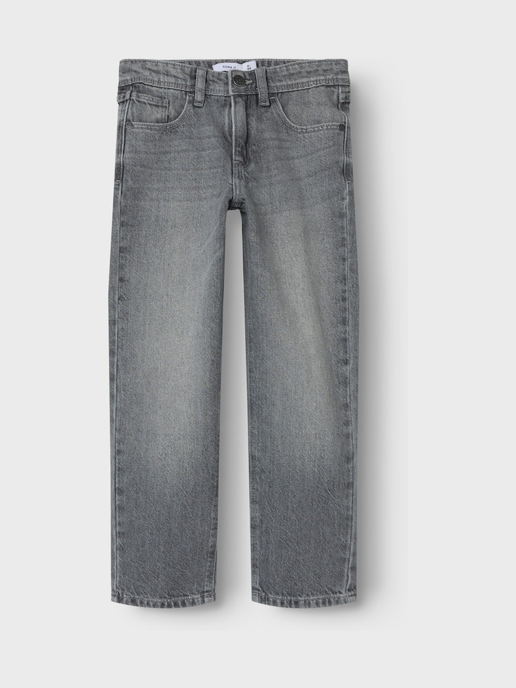 Name It Grey Straight Fit Jeans - Image 3 of 4