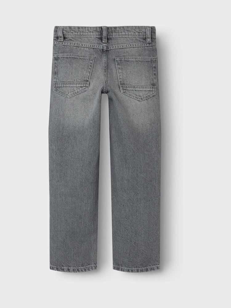 Name It Grey Straight Fit Jeans - Image 4 of 4