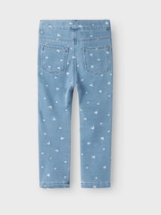 Name It Blue Slim Fit Heart Printed Leggings - Image 3 of 5