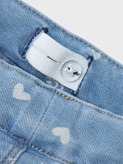 Name It Blue Slim Fit Heart Printed Leggings - Image 5 of 5