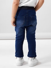 Name It Blue Slim Fit Jeans With Glitter Waistband - Image 2 of 5