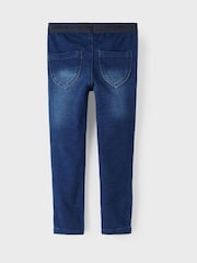 Name It Blue Slim Fit Jeans With Glitter Waistband - Image 4 of 5