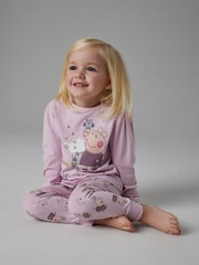 Name It Pink Peppa Pig Printed Pyjamas Set - Image 1 of 4