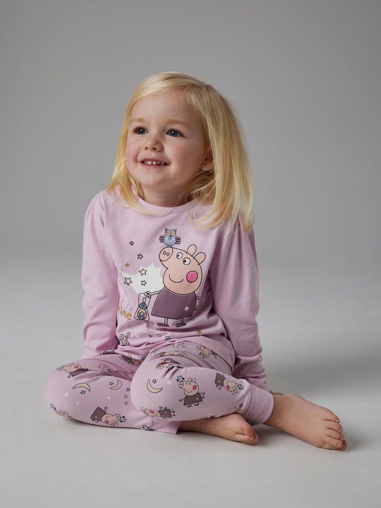 Name It Pink Peppa Pig Printed Pyjamas Set - Image 1 of 4