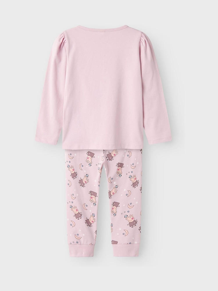 Name It Pink Peppa Pig Printed Pyjamas Set - Image 3 of 4