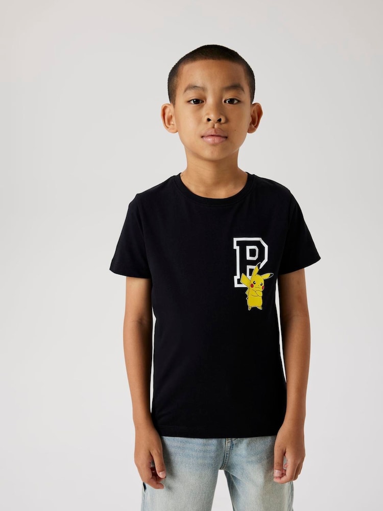 Name It 100% Cotton Pokemon Pikachu Graphic T-Shirt - Imagem 1 de 1