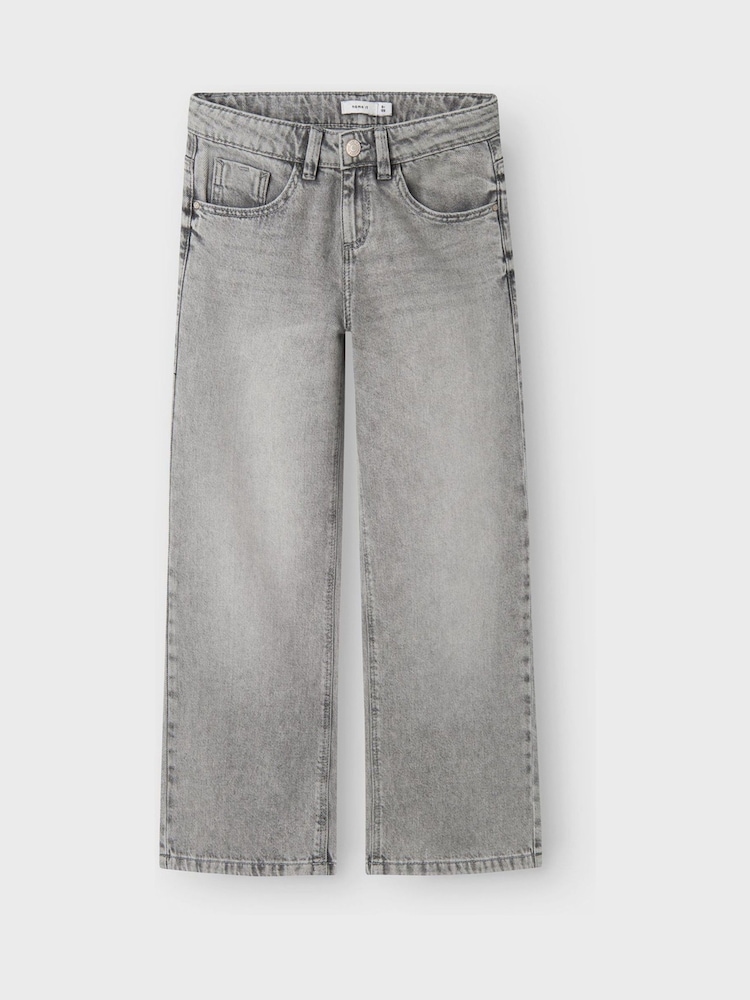 Name It Grey Wide Leg Jeans - Image 3 of 5