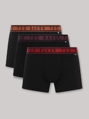 Ted Baker Black Cotton Trunk 3 Pack - Image 1 of 10