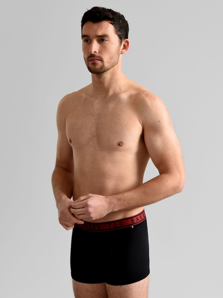 Ted Baker Black Cotton Trunk 3 Pack - Image 10 of 10