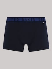 Ted Baker Blue Cotton Trunk 3 Pack - Image 2 of 9