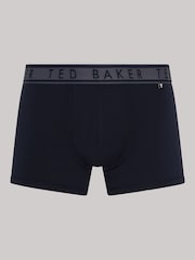 Ted Baker Blue Cotton Trunk 3 Pack - Image 3 of 9