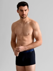 Ted Baker Blue Cotton Trunk 3 Pack - Image 5 of 9