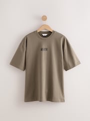 Cogumelo neutro - Ajuste descontraído - Camiseta Print gráfica e peso pesado - Imagem 5 de 7