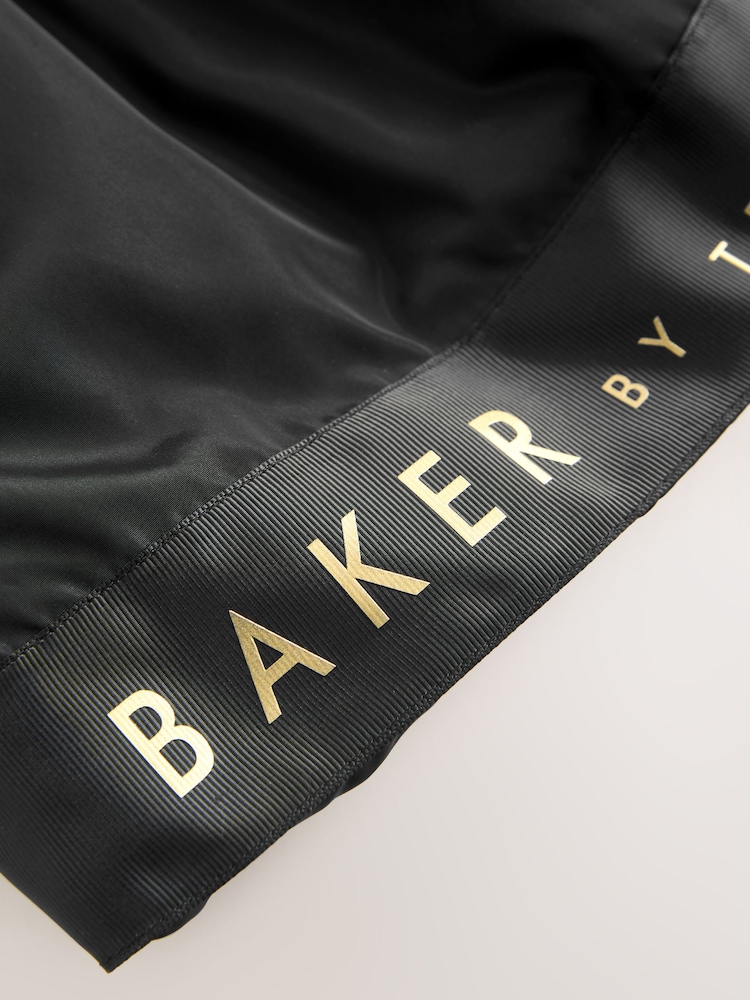 Schwarz - Baker by Ted Baker Shower Resistant Branded Hem Raincoat - Bild 7 von 7