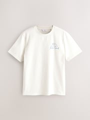 Белый Surf - Обычный крой - Футболка с рисунком - Image 5 of 8