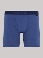 Ted Baker Blue Cotton Boxers 3 Pack - Image 3 of 10
