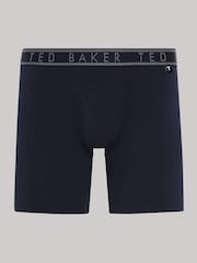 Ted Baker Blue Cotton Boxers 3 Pack - Image 4 of 10
