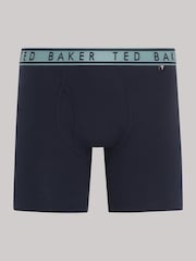 Ted Baker Blue Cotton Boxer Boxers 3 Pack - Image 2 of 4